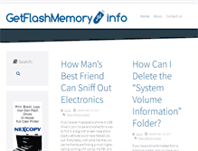 Tablet Screenshot of getflashmemory.info